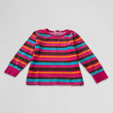 H&amp;M - Lány pulóver, csíkos (116)