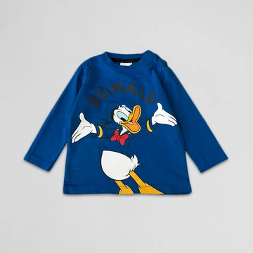 Disney - Fiú hosszú ujjú felső, kék, Donald kacsa (74)