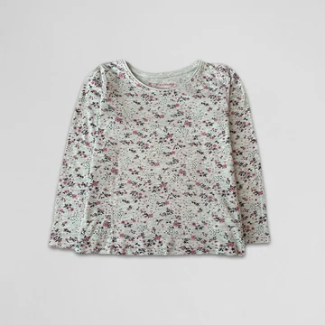 Primark - Lány hosszú ujjú felső, szürke, mintás (110)