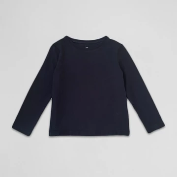 H&amp;M - Fiú hosszú ujjú felső, sötétkék (98-104)