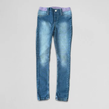H&amp;M - Lány skinny farmernadrág, kék (128)