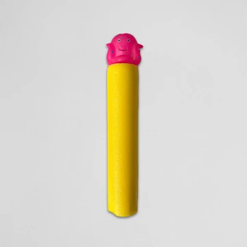 Szivacsos vízipuska, rózsaszín polipos kihúzóval (28cm)