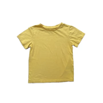 H&amp;M - Fiú póló, Basic, sárga (122-128)