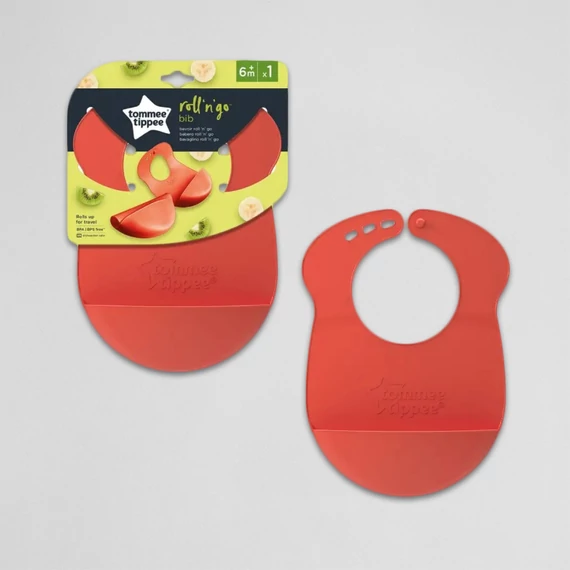 Tommee Tippee - Roll 'n' Go szilikon előke zsebbel