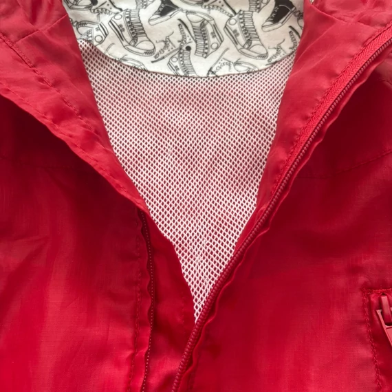 Marks & Spencer - Piros átmeneti kabát kapucnival (92)