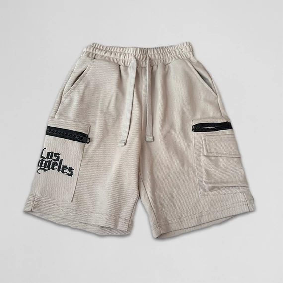 S&D Kids - Fiú rövidnadrág, Los Angeles, drapp, több méretben
