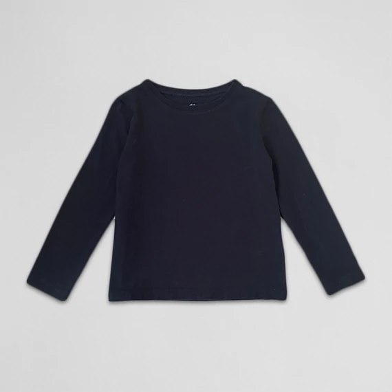 H&M - Fiú hosszú ujjú felső, sötétkék (98-104)