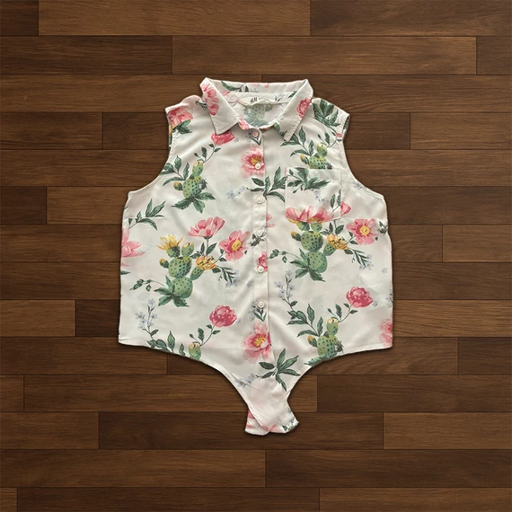H&M - Lány ujjatlan ing (158)