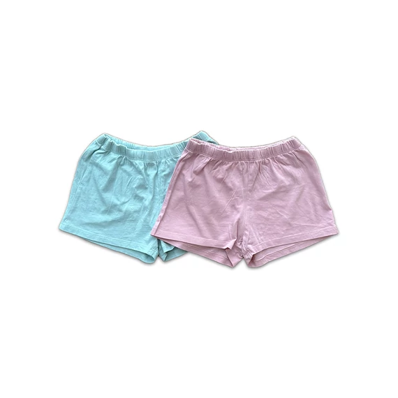 H&M - Lány rövidnadrág szett, zöld, mályva (110)