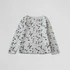 H&M - Lány hosszú ujjú felső, szürke, pillangós (110-116)
